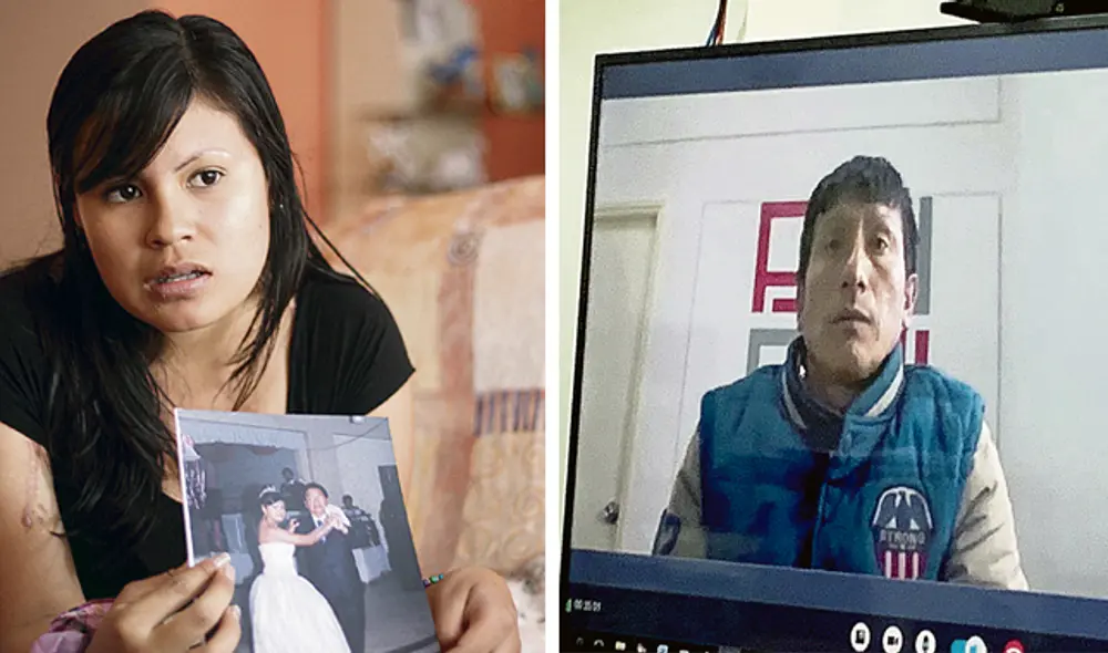 Caso. Fiorella Nolasco pedirá nuevo proceso por atentado contra su padre. Al lado, "Chilipino".