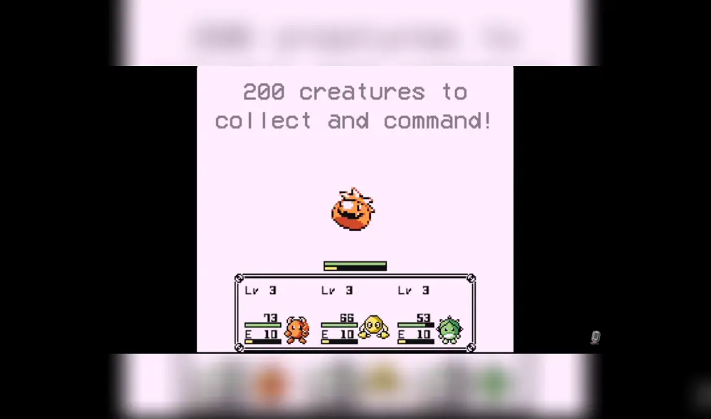 Un nuevo videojuego que homenajea a los primeros títulos de Pokémon y a otros conocidos RPG de antaño.