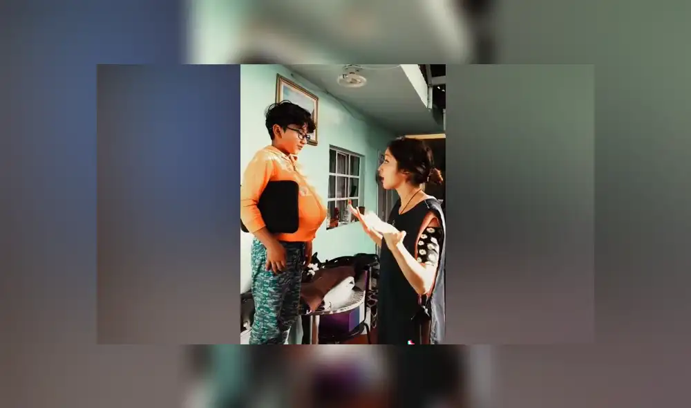 Desliza las imágenes para ver algunas escenas de la peculiar parodia que hizo este joven padre junto a sus hijos. Foto: Ricardo Miranda /TikTok