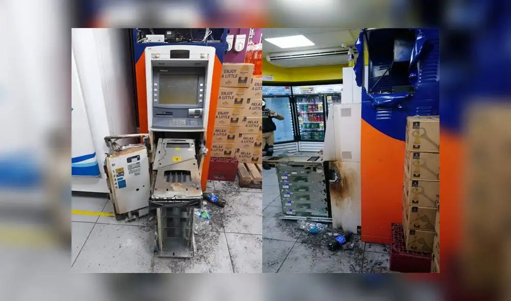 El cajero se encontraba al interior de la tienda, por lo que hicieron un forado de 30 cm. para llegar a él. Fotos: Vanessa Trebejo - LR