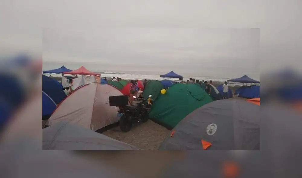 Visitantes acamparon en playas pese a que estaba prohibido.