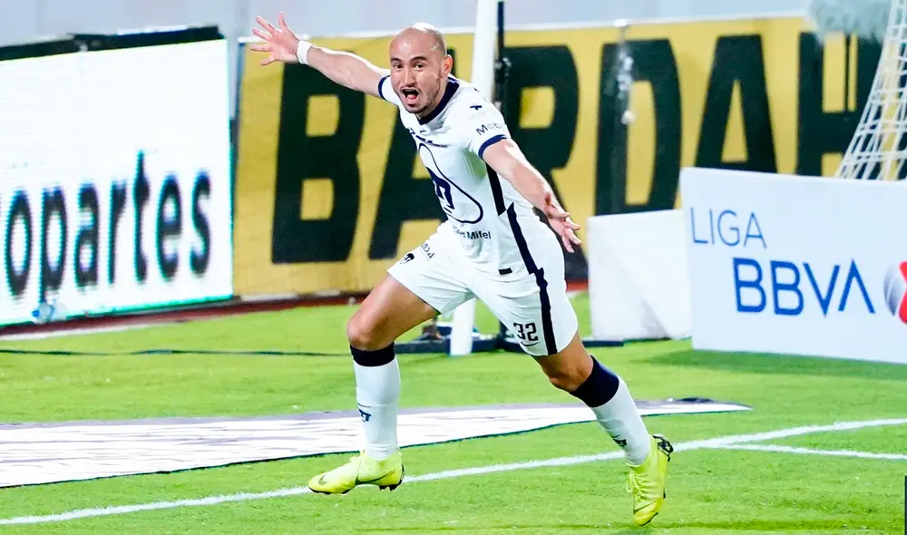 Carlos González marcó el tercer gol de Pumas ante Cruz Azul. Foto: Twitter Carlos González marcó el tercer gol de Pumas ante Cruz Azul. Foto: Twitter