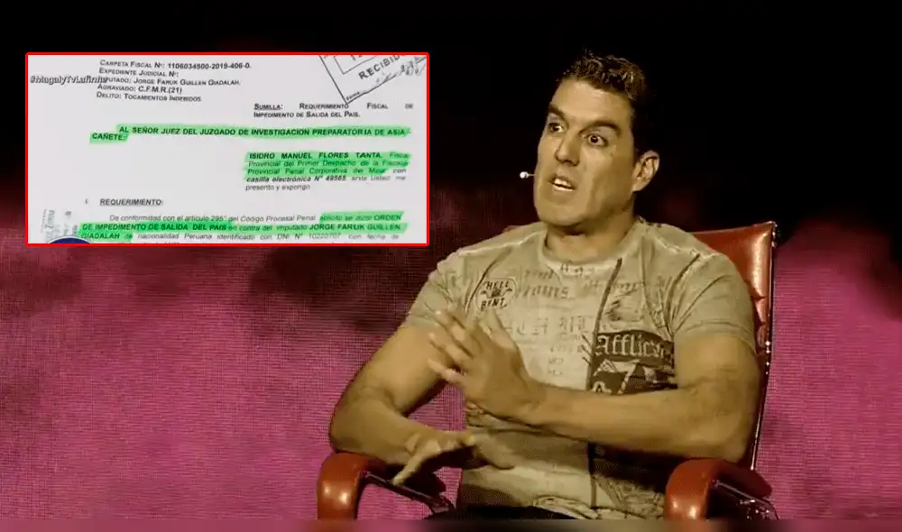 Faruk Guillén: Fiscalia solicita orden de impedimento de salida del país  