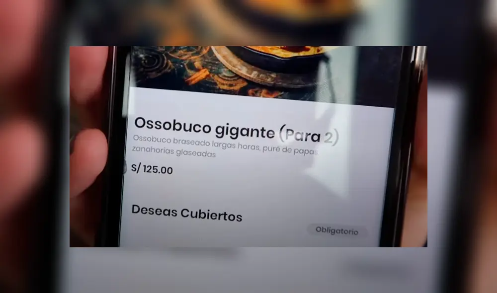 Desliza las imágenes para ver cómo luce este costoso osobuco italiano vendido en Lima. Fotocapturas: Desbalanceados/YouTube