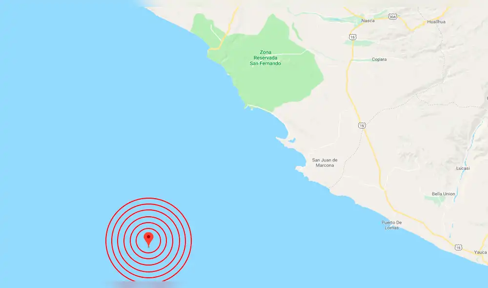 Sismo de 4,3 grados se sintió esta madrugada en Ica