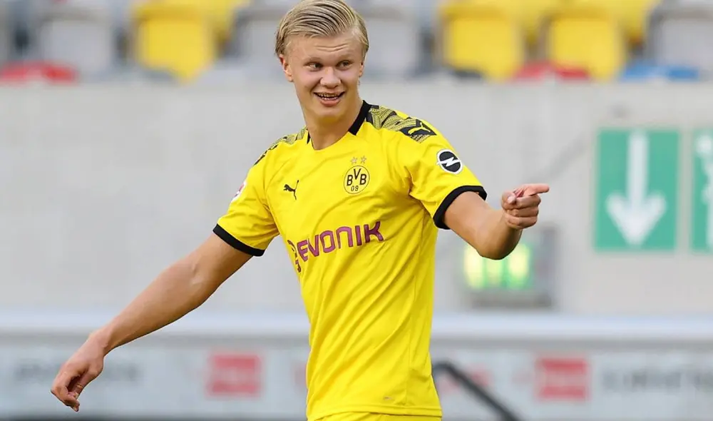 Haaland ha sido puesto en la mira del Real Madrid, pero aun no se concreta nada por su contrato con el BVB. Foto: Marca Haaland ha sido puesto en la mira del Real Madrid, pero aun no se concreta nada por su contrato con el BVB. Foto: Marca