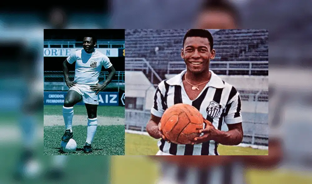 Pelé en Santos de Brasil Pelé en Santos de Brasil