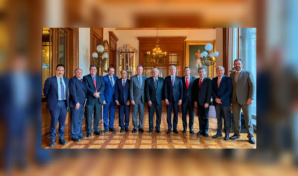 La reunión con los gobernaodres priistas se llevó a cabo en el Palacio Nacional (Foto: Twitter AMLO) La reunión con los gobernaodres priistas se llevó a cabo en el Palacio Nacional (Foto: Twitter AMLO)