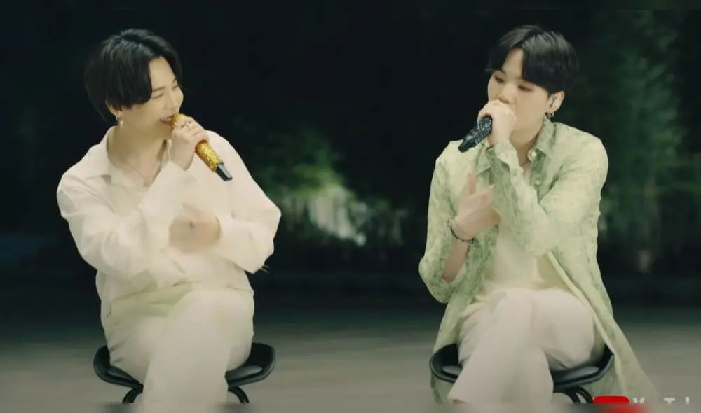 Desliza para ver más fotos de Yoongi de BTS en Dear Class 2020. Créditos: BangtanTV.