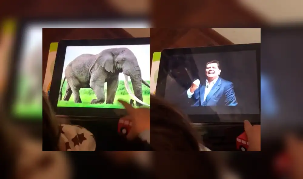 Facebook viral: niña tiene insólita reacción al ver la foto de Alan García [VIDEO]