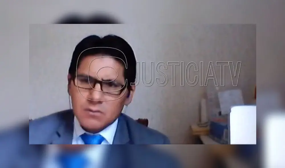 Fiscal Hamilton Montoro, del Equipo Especial, defendió la posición del Ministerio Público en audiencia de pedido de variación de prisión preventiva de un investigado por el Caso Arbitrajes. Foto: Captura Justicia TV. Fiscal Hamilton Montoro, del Equipo Especial, defendió la posición del Ministerio Público en audiencia de pedido de variación de prisión preventiva de un investigado por el Caso Arbitrajes. Foto: Captura Justicia TV.