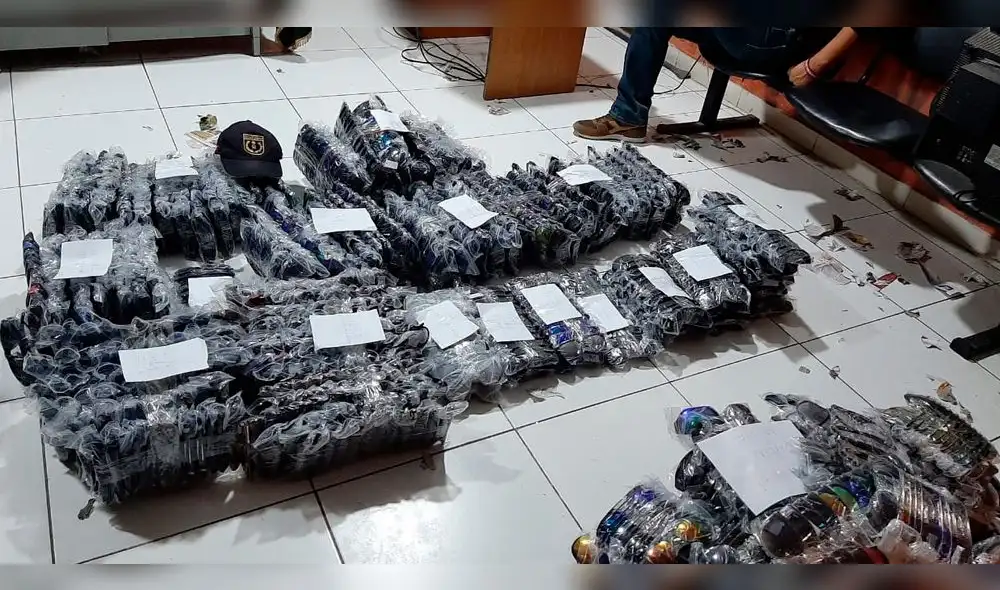 El total de la carga decomisada está valorizada en 200 mil soles