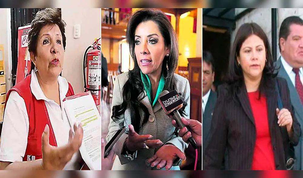 Rosario Paredes, Alejandra Aramayo y Rocío Gonzáles.