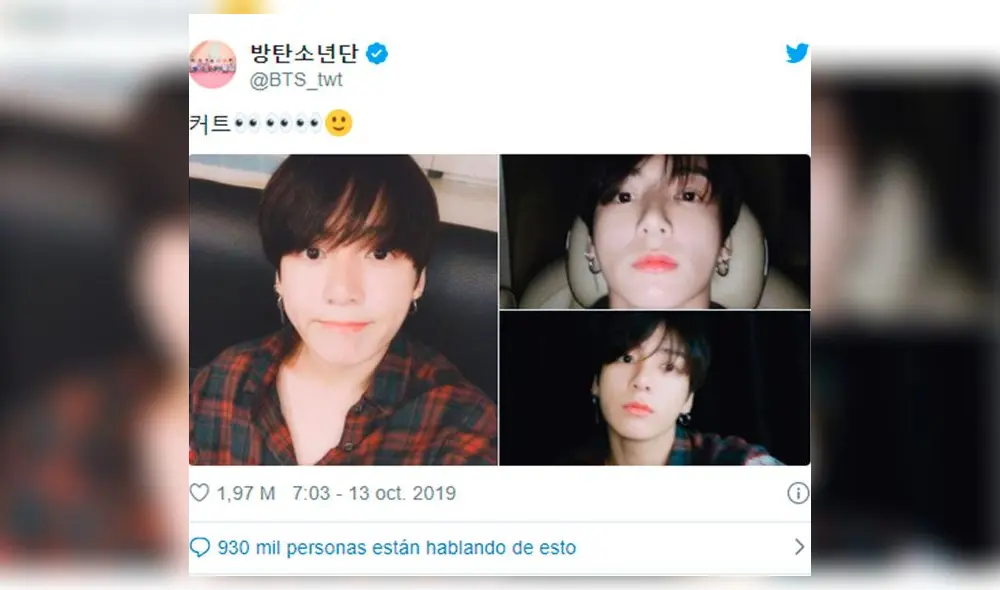 El 13 de octubre se viralizaron las imágenes en las que Jungkook mostraba su nuevo corte de cabello.