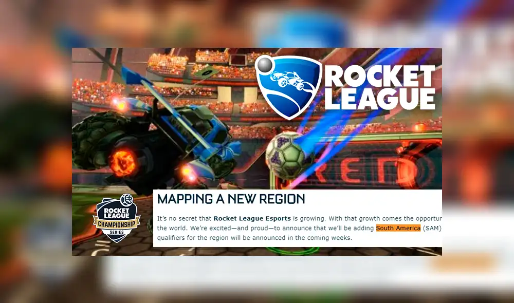 Rocket League le da su lugar a Sudamérica: RLCS tendrá nueva región en esta parte del mundo