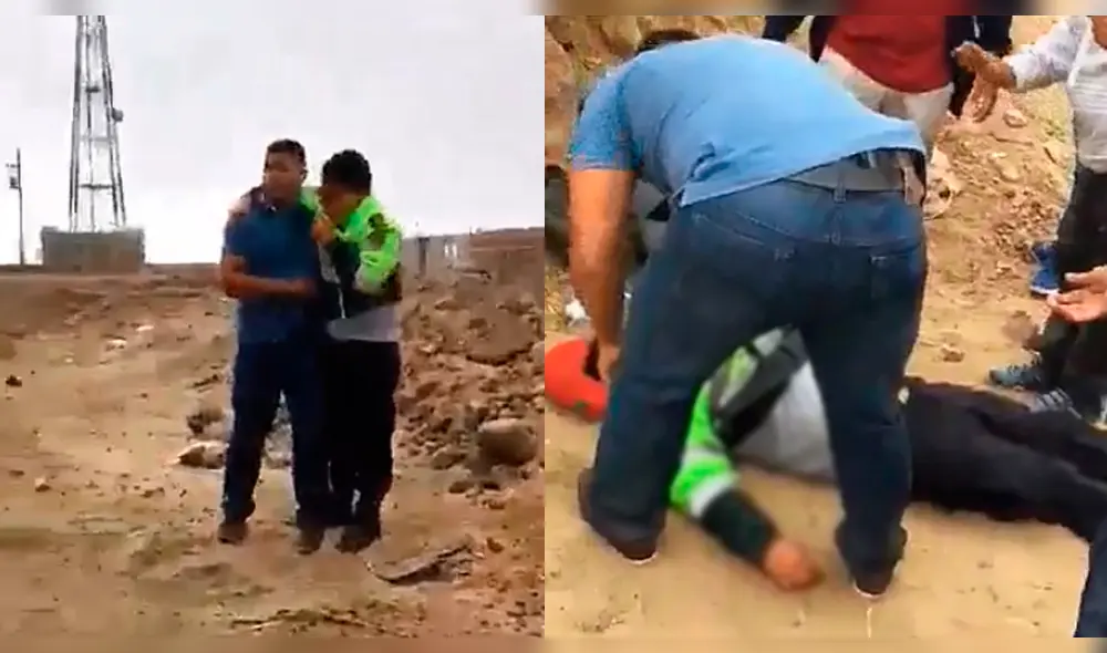 Tras el accidente, los efectivos quedaron con severas lesiones.