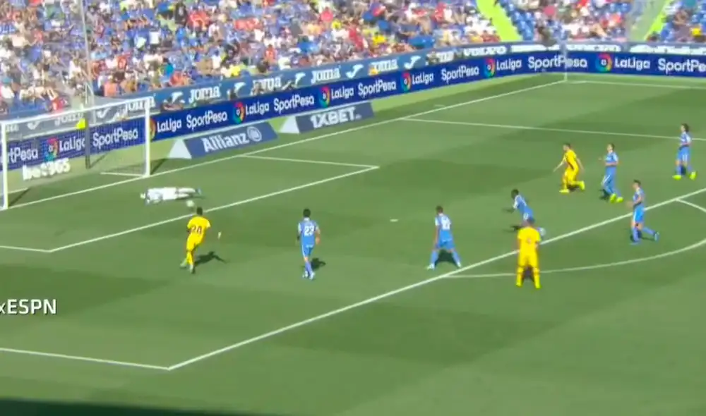 Barcelona aumentó el marcador frente al Getafe por medio de Firpo Junior en partido correspondiente a la séptima jornada de La Liga. Barcelona aumentó el marcador frente al Getafe por medio de Firpo Junior en partido correspondiente a la séptima jornada de La Liga.