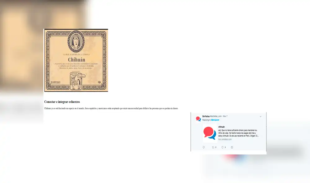 Facebook viral: crean página web para que jerga peruana "estoy chihuán" llegue a la RAE [FOTOS] 