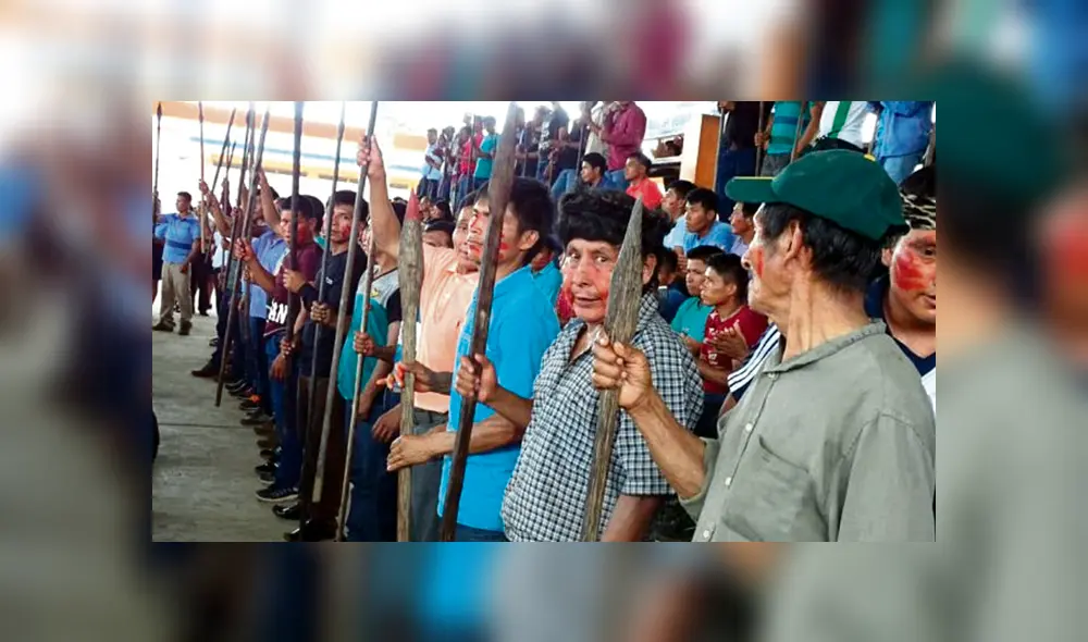 reclamo. Los comuneros piden solución a la contaminación. reclamo. Los comuneros piden solución a la contaminación.