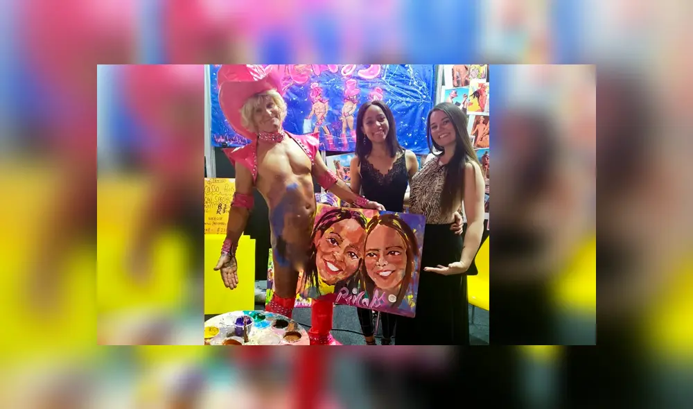 Pinta cuadros con su miembro viril y nalgas: resultado deja sin palabras [VIDEOS]