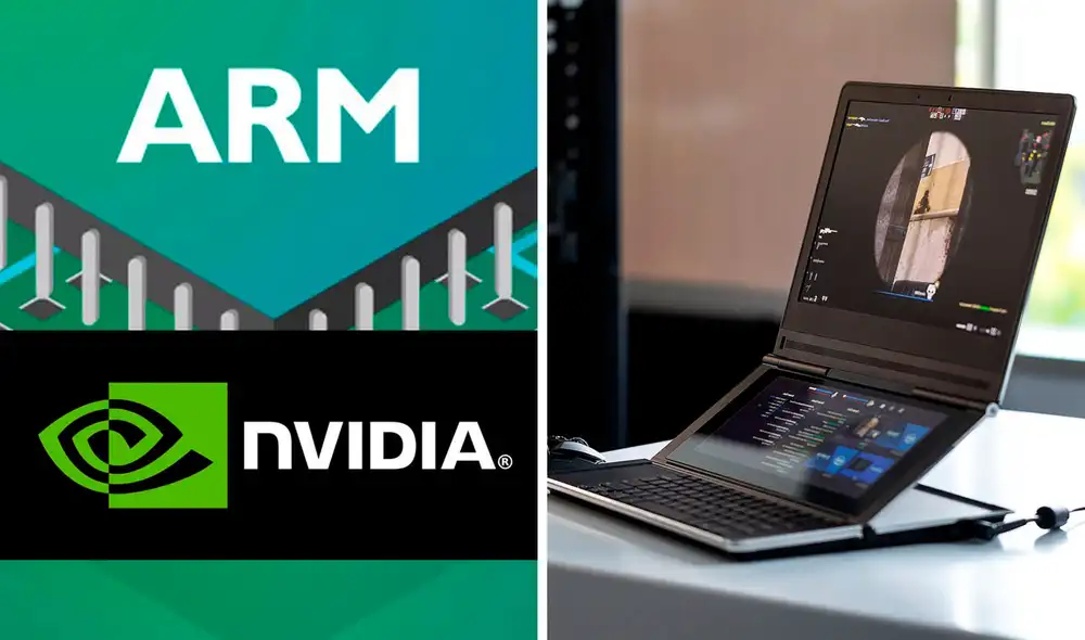 ARM, compañía que está en proceso de ser adquirida por NVIDIA, presenta su primera CPU para laptops con Windows. ¿Peligra Intel y AMD? Foto: The Verge, composición ARM, compañía que está en proceso de ser adquirida por NVIDIA, presenta su primera CPU para laptops con Windows. ¿Peligra Intel y AMD? Foto: The Verge, composición