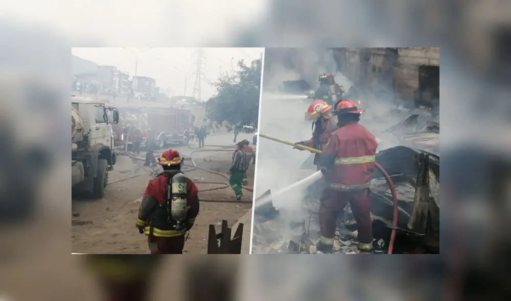 Incendio de grandes magnitudes en parque industrial de VES | Créditos: difusión Incendio de grandes magnitudes en parque industrial de VES | Créditos: difusión