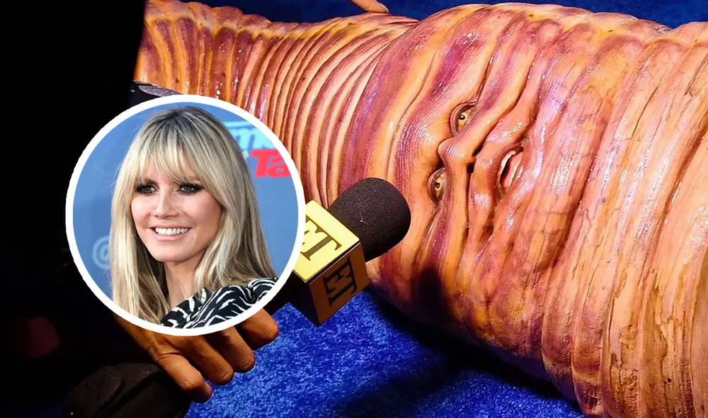 Heidi Klum luce irreconocible como un gusano gitante en su fiesta de Halloween. Foto: composición La República/Shutterstock