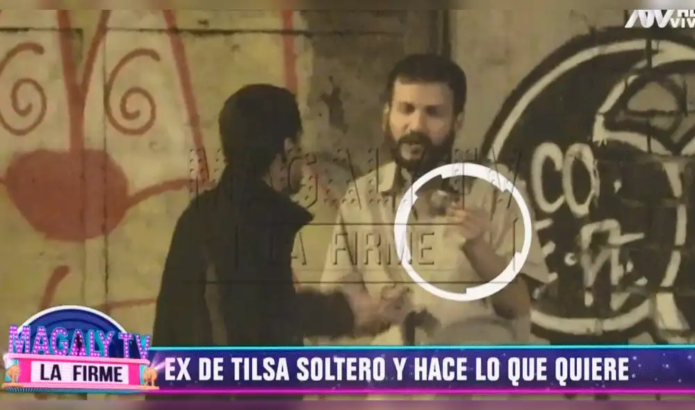 Ex de Tilsa Lozano fue captado en estado de ebriedad junto a acompañante
