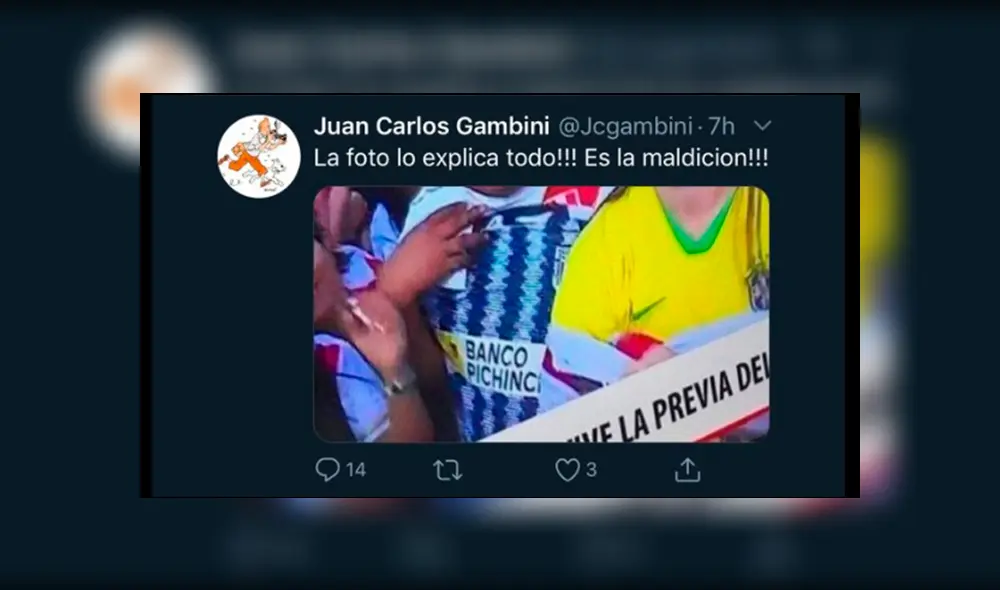 Periodista lanza polémito 'tuit' contra Pedro Gallese y culpa a Alianza Lima. Foto: Captura Twitter