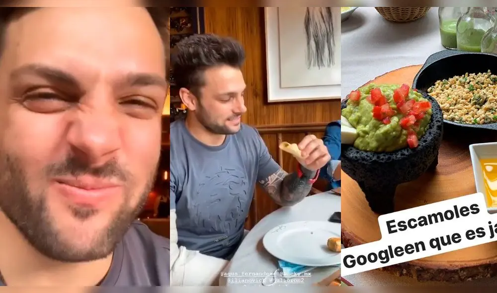 Nicola Porcella desaira a sus compañeros mexicanos al probar plato tradicional | Foto: Instagram Nicola Porcella desaira a sus compañeros mexicanos al probar plato tradicional | Foto: Instagram