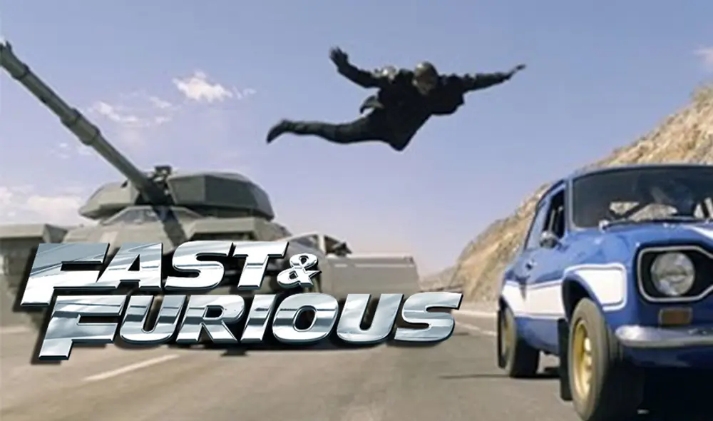 Rápidos y Furiosos desafía la física en todas sus películas. Foto: compensación.