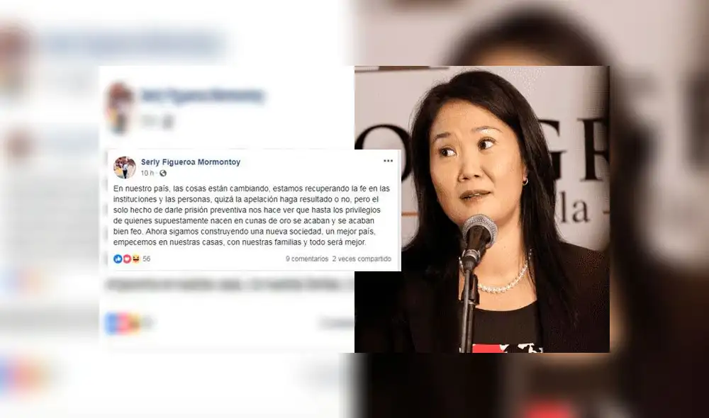 Candidata cusqueña deja entrever que apoya prisión contra Keiko Fujimori