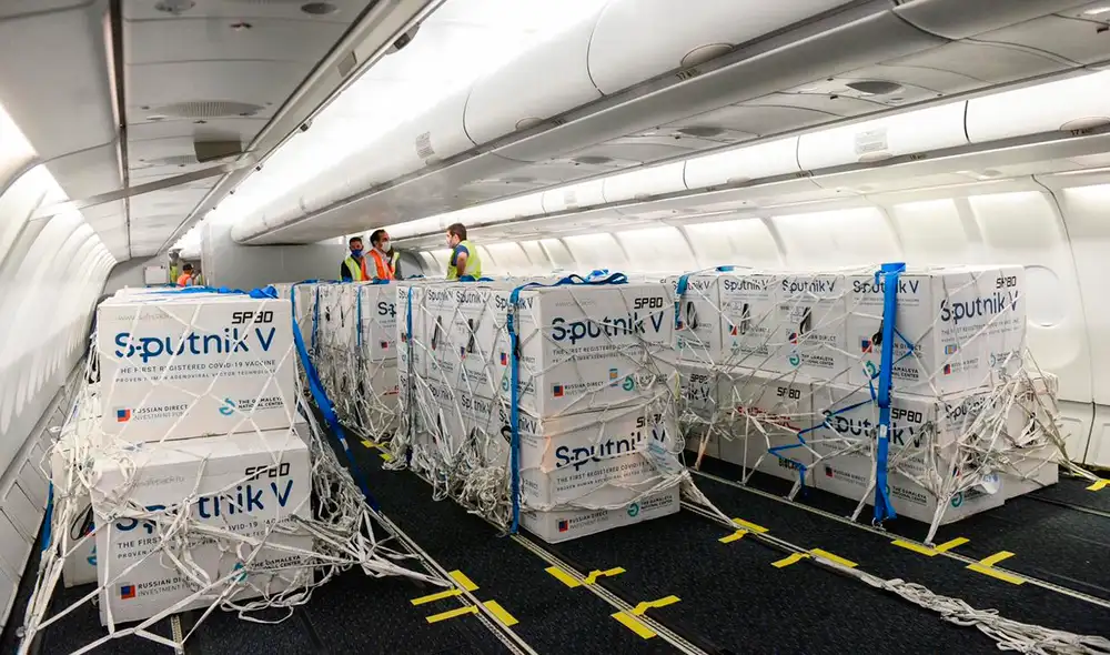 El nuevo lote de vacunas se destinará a la vacunación del personal de salud y los mayores de 70 años. Foto: Gobierno de Argentina