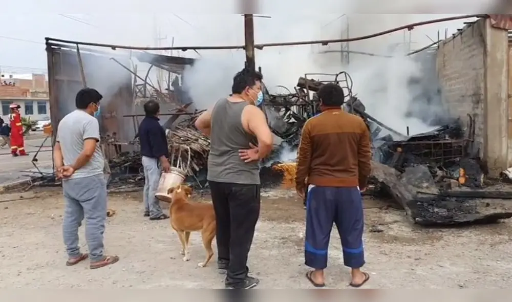 Vecinos sospechan que pudo ser provocado por terceras personas. Foto: Captura video. Vecinos sospechan que pudo ser provocado por terceras personas. Foto: Captura video.