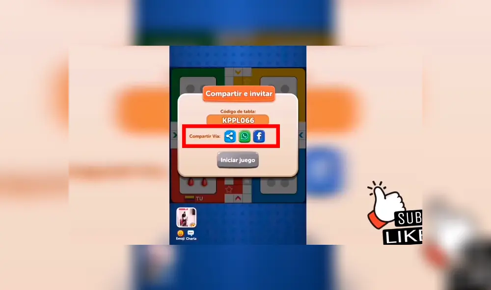 Y comparte el enlace por WhatsApp, Messenger y cualquier otra aplicación de mensajería.