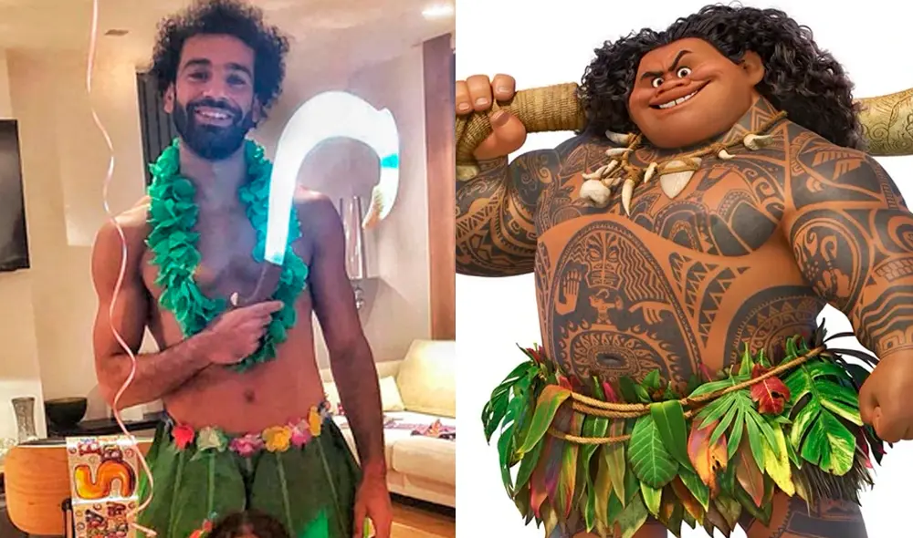 Mohamed Salah se disfrazó de un conocido personaje de Disney por el cumpleaños de su hija.