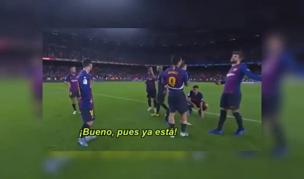 Luis Suárez y Gerard Piqué discutieron acaloradamente tras caída del Barcelona [VIDEO]