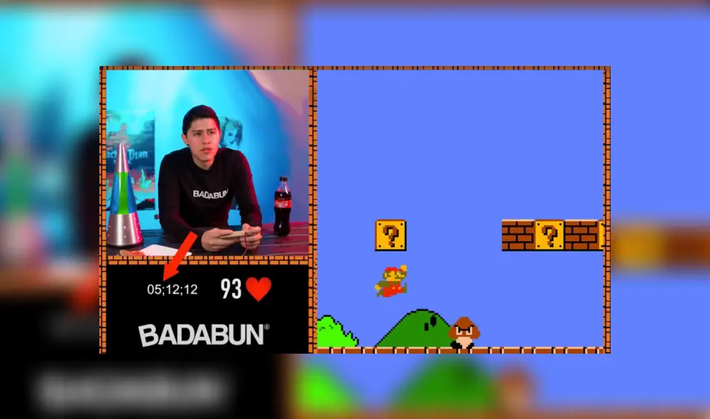 El conocido canal de YouTube 'Badabun' es criticado por gamers por haber hecho trampa al intentar pasar Super Mario Bros en menos de 5 minutos.