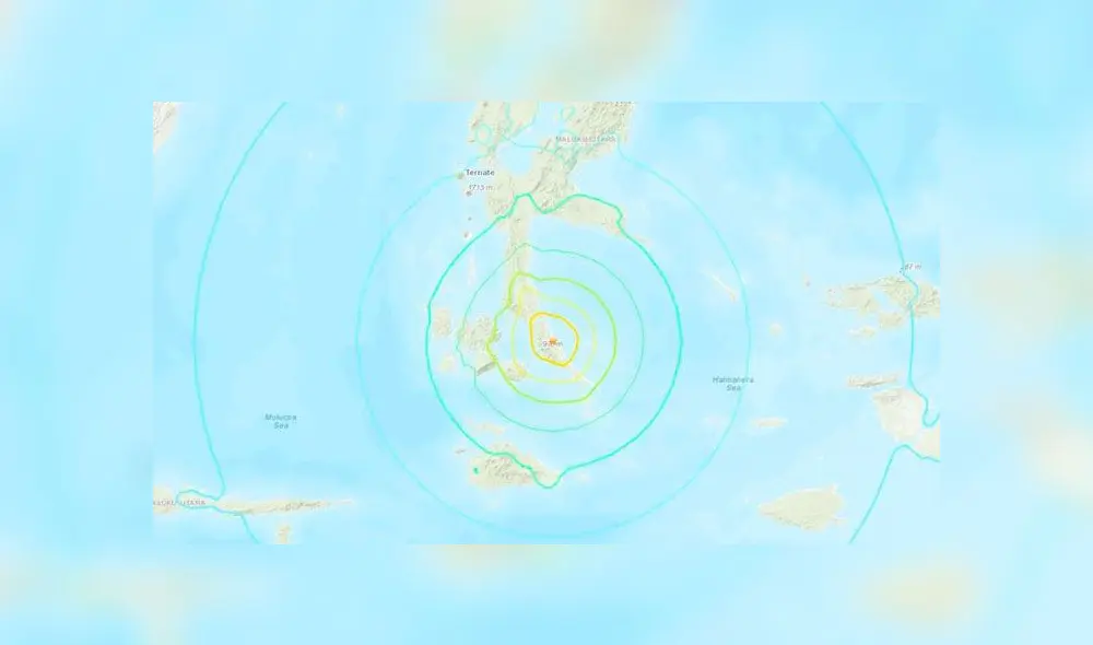 Ubicación del epicentro, registrado por el Servicio Geológico de Estados Unidos. Ubicación del epicentro, registrado por el Servicio Geológico de Estados Unidos.