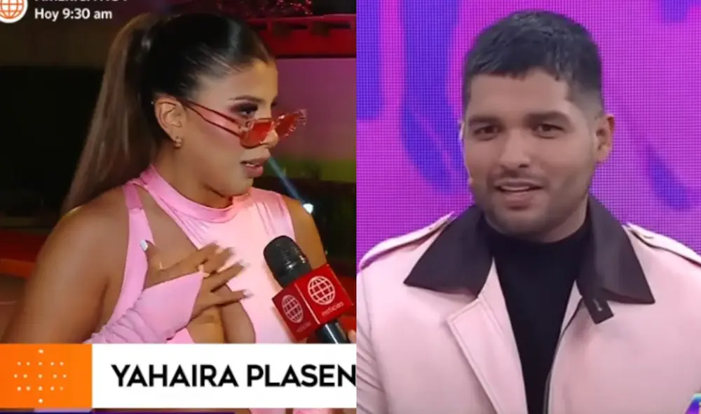 Yahaira Plasencia se refirió a Jair Mendoza tras separación. Foto: composición LR/ captura de América TV/ captura de ATV Yahaira Plasencia se refirió a Jair Mendoza tras separación. Foto: composición LR/ captura de América TV/ captura de ATV