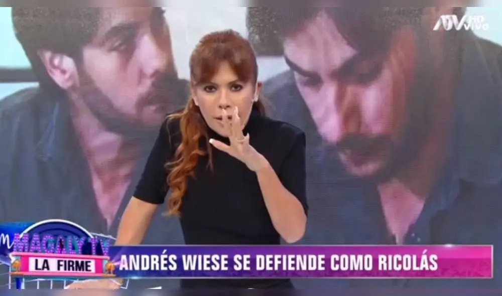 A la conductora le pareció que el artista se encontraba actuando un papel y aseguró que se le notaba fingido. (Foto: Captura ATV) A la conductora le pareció que el artista se encontraba actuando un papel y aseguró que se le notaba fingido. (Foto: Captura ATV)