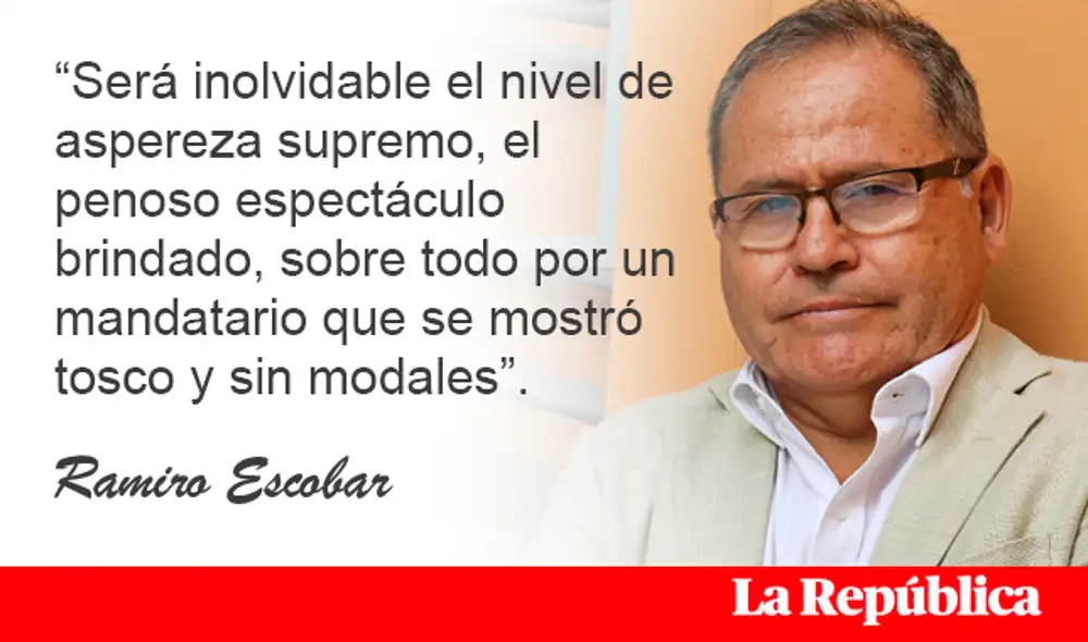 Columna de Ramiro Escobar sobre el primer debate entre Biden y Trump. Foto: Composición La República.