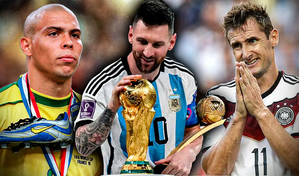 ¿Cuántos goles le faltan a Messi para ser el máximo goleador histórico de las historia de los mundiales? Está muy cerca de Miroslav Klose. Foto: composición de Gerson Cardoso/LR/Marca/Difusión/DW ¿Cuántos goles le faltan a Messi para ser el máximo goleador histórico de las historia de los mundiales? Está muy cerca de Miroslav Klose. Foto: composición de Gerson Cardoso/LR/Marca/Difusión/DW