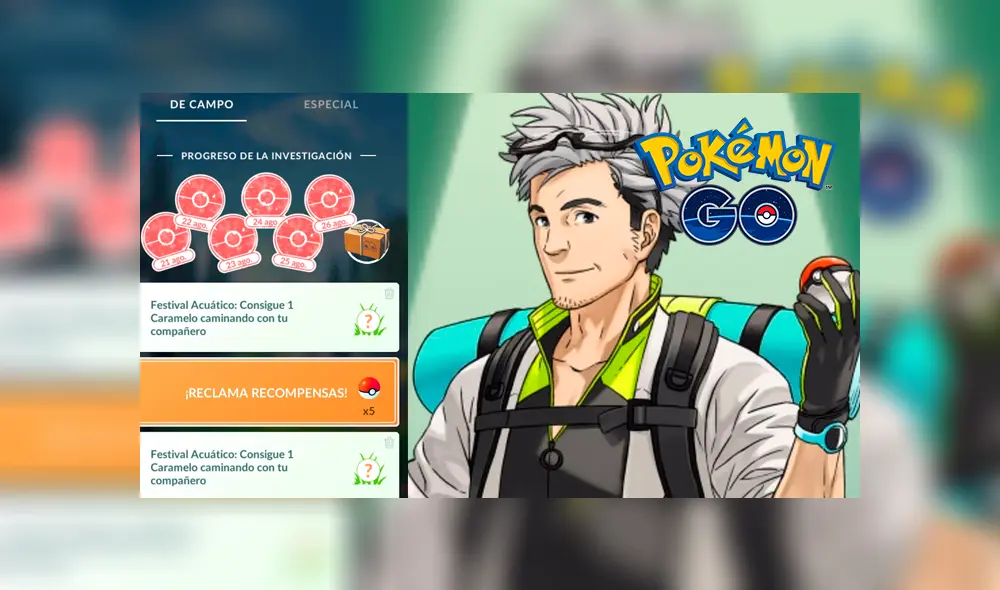 Lista de investigaciones y recompensas del mes de septiembre y octubre en Pokémon GO.