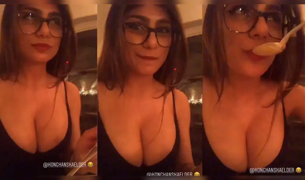 Mia Khalifa y su sensual manera de despertar el apetito de sus fans [VIDEO]