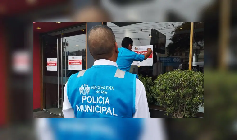 Denunciante acudió con el personal de Fiscalización en la clausura de local. (Foto: Municipalidad de Magdalena) Denunciante acudió con el personal de Fiscalización en la clausura de local. (Foto: Municipalidad de Magdalena)
