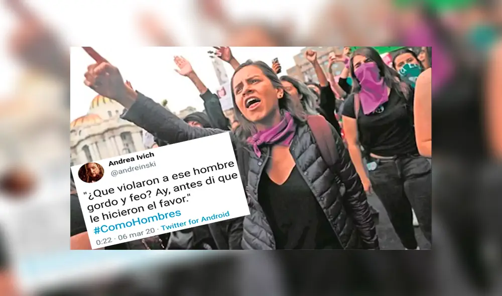 Utilizar con hombres las expresiones violentas que se hacen a las mujeres es el objetivo de la etiqueta #ComoHombres. (Captura: Twitter) Utilizar con hombres las expresiones violentas que se hacen a las mujeres es el objetivo de la etiqueta #ComoHombres. (Captura: Twitter)