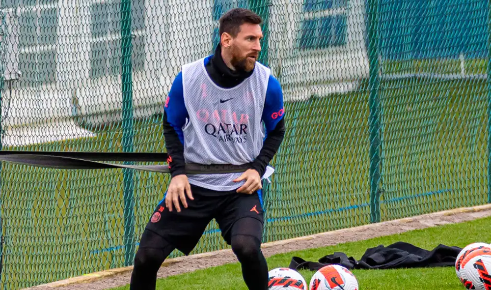 Lionel Messi vuelve a entrenarse con los colores del PSG tras conquistar la Copa del Mundo. Foto: EFE