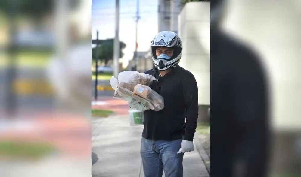 El repartidor tiene contacto con más de ochenta personas a la semana. Crédito: Javier Quispe El repartidor tiene contacto con más de ochenta personas a la semana. Crédito: Javier Quispe