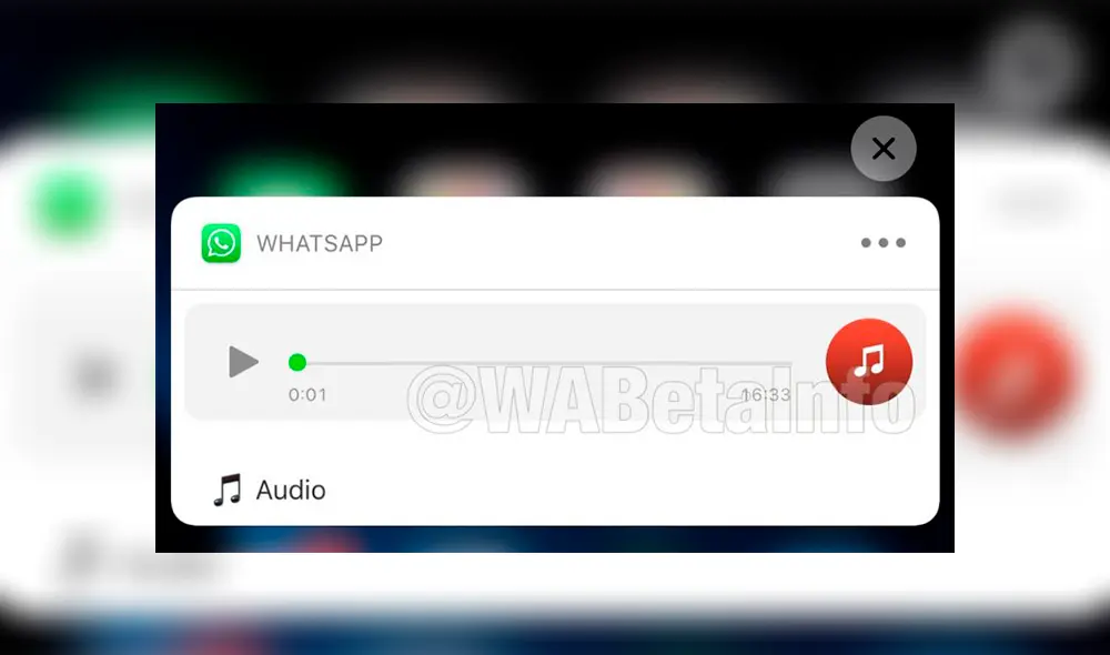 WhatsApp iOS Audio